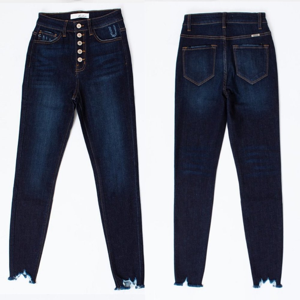 Terri Ultra High Rise Button Fly Super Skinny Jean - Picture 8 of 12